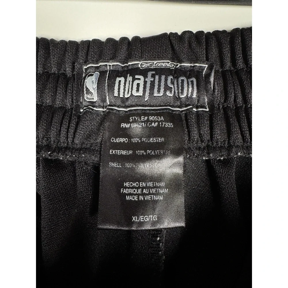 + RARE Vintage Reebok Chicago Bulls NBA Fusion Warm Up Track Pants Y2K Black XL